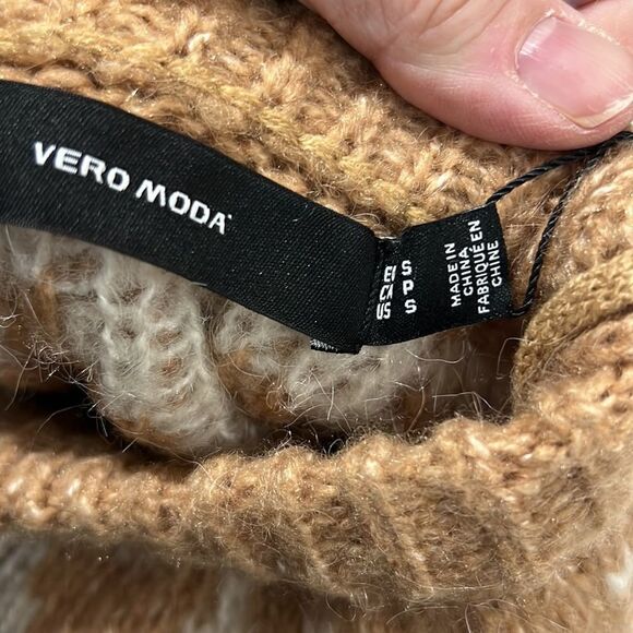 Vero Moda Filippa o-neck Nordic Sweater birch tan NWT size small - Picture 14 of 16